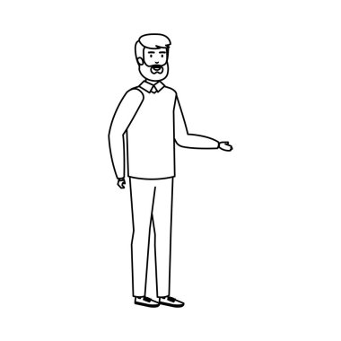 Sakallı genç adam Avatar karakteri