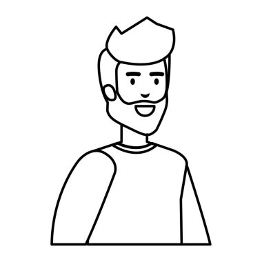 Sakallı genç adam Avatar karakteri