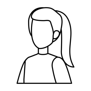 güzel ve genç kadın karakter