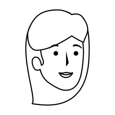 güzel bir kadın baş avatar karakter