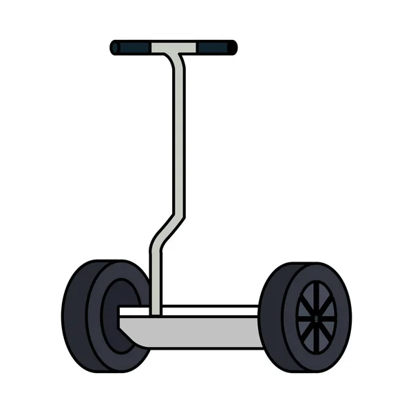 Opvouwbare e-scooter geïsoleerde pictogram — Stockvector