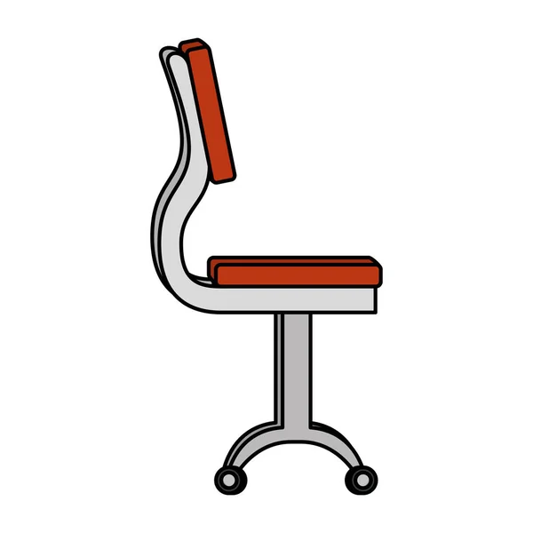 Bureau stoel geïsoleerde pictogram — Stockvector