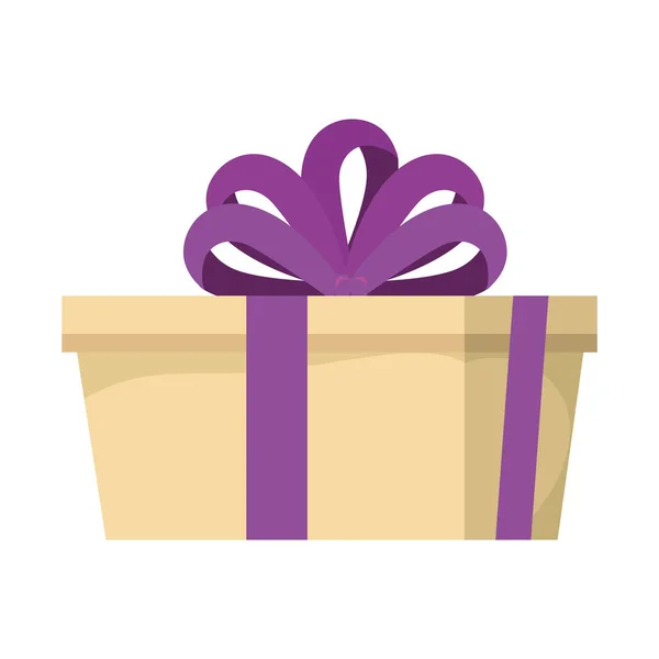 Gift box present icon — Stock Vector