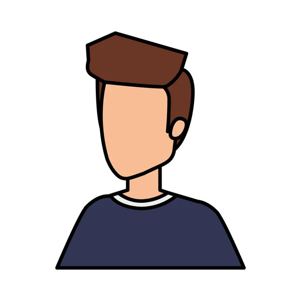 Jovem avatar personagem — Vetor de Stock