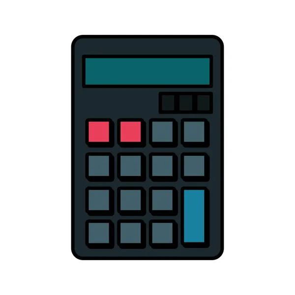 Calcolatrice matematica isolato icona — Vettoriale Stock