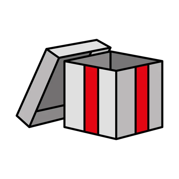 Dárkový box současné open — Stockový vektor