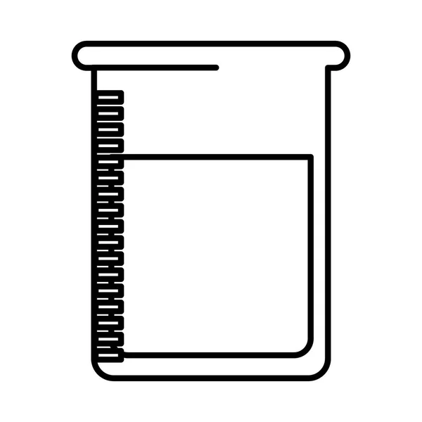 Test de fiole icône isolée — Image vectorielle