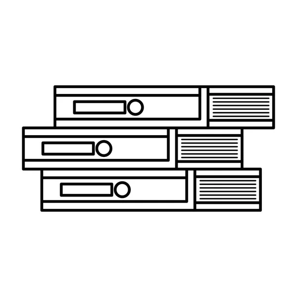 Pila prueba libros icono — Archivo Imágenes Vectoriales