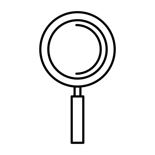 Magnifying glass isolated icon — Stock Vector