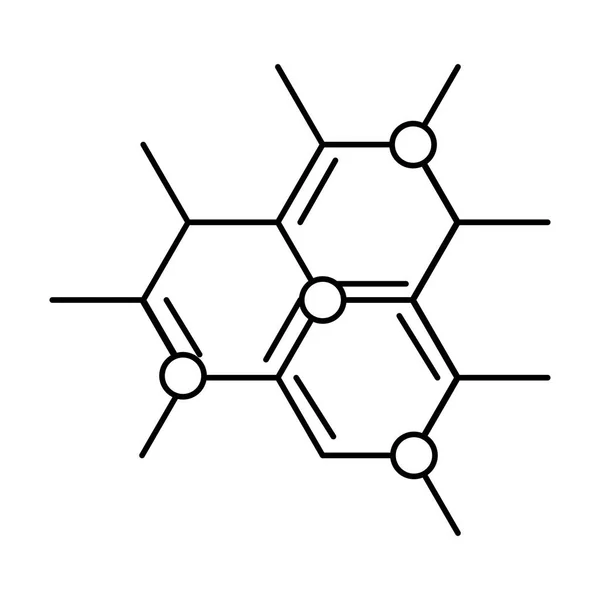 分子構造科学のアイコン — ストックベクタ