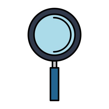 Büyüteç izole simgesini