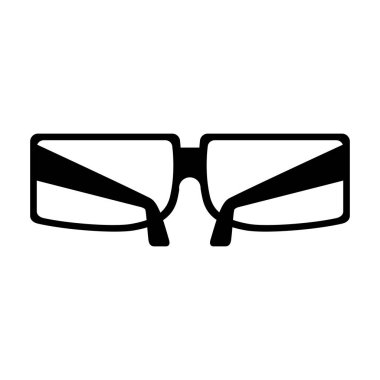 3D gözlük izole simgesi