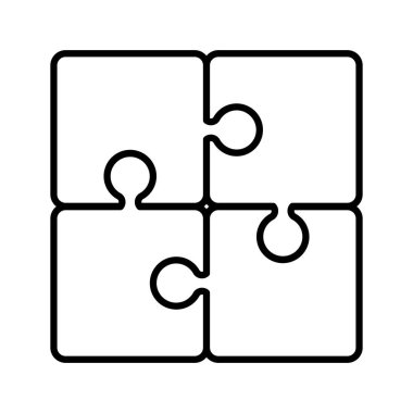 Bulmaca parçaları izole simgesi