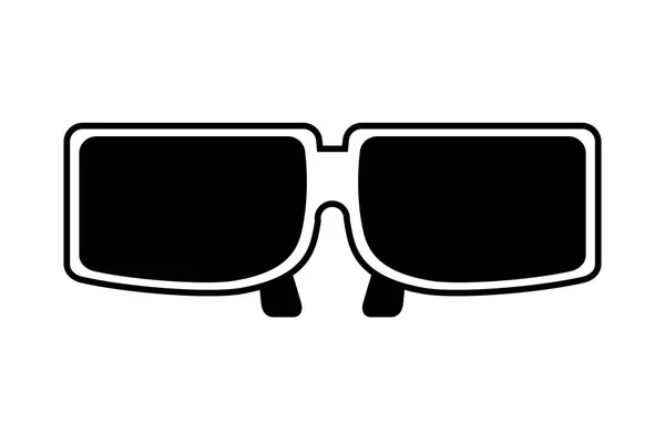 Cinema 3d glasses production movie film — Stock Vector