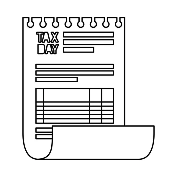 Documentos fiscais ícone de papel —  Vetores de Stock