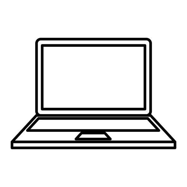 Geïsoleerde pictogram voor laptop computer — Stockvector