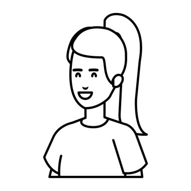 güzel ve genç kadın karakter