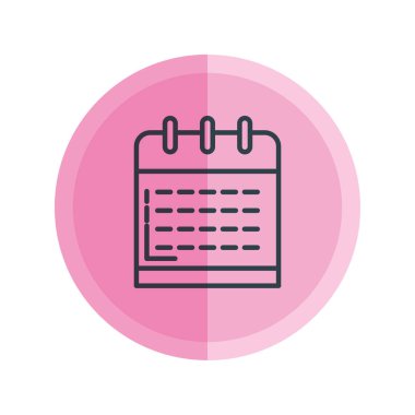 Takvim hatırlatma izole simgesini