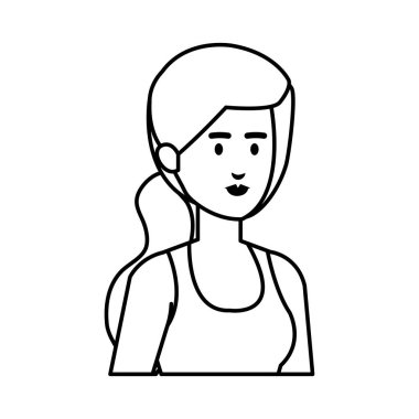 güzel ve genç kadın karakter