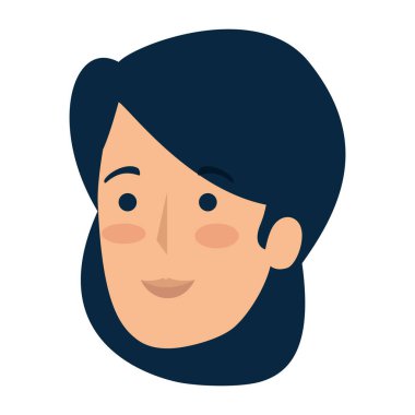 güzel bir kadın baş avatar karakter