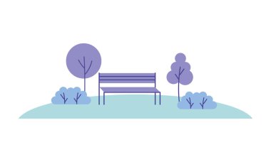 tezgah Parkı ağaçlar çalılar doğal peyzaj