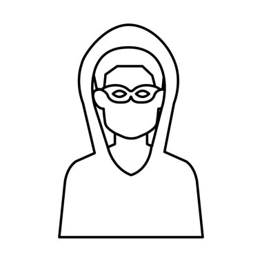 hacker avatar karakter simgesi