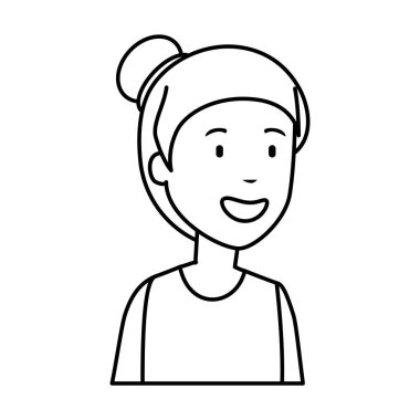 güzel ve genç kadın karakter