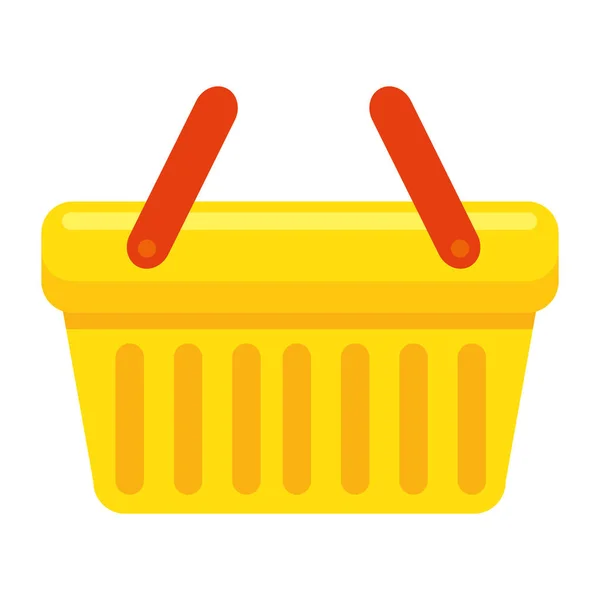 Izolované ikona nákupního košíku — Stockový vektor