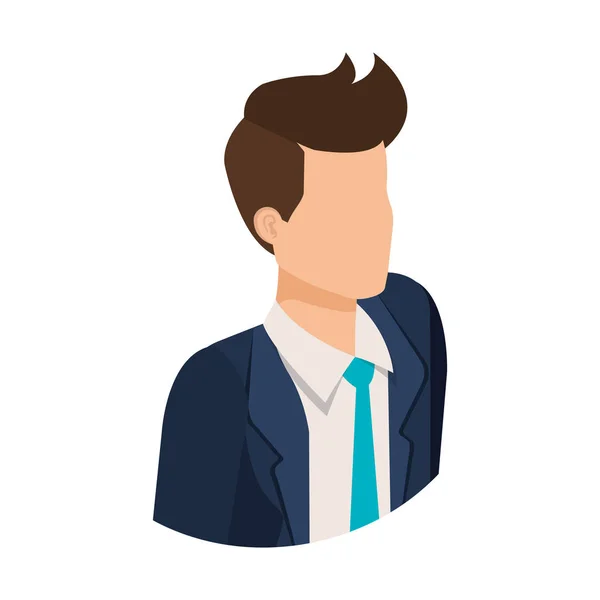 Elegantní podnikatel avatar postava — Stockový vektor
