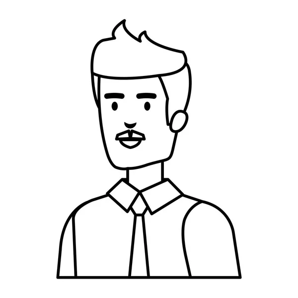 Элегантный персонаж аватара бизнесмена — стоковый вектор