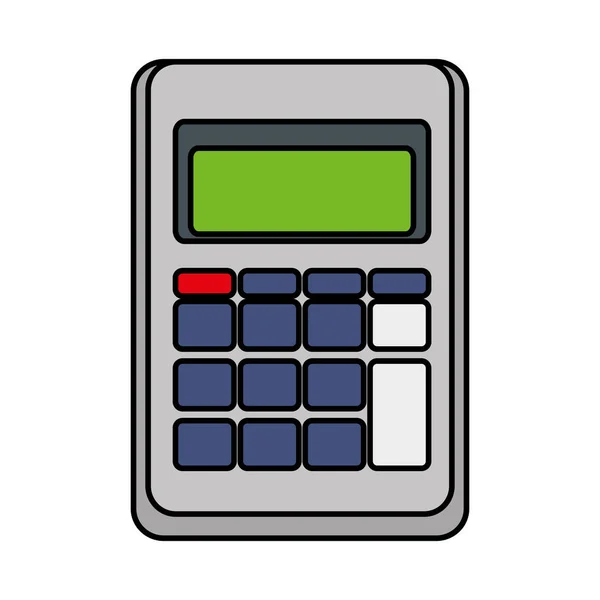 Calculadora matemática ícone isolado — Vetor de Stock