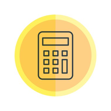 hesap makinesi matematik izole simgesi