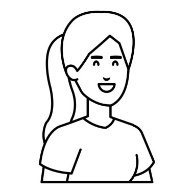 güzel ve genç kadın karakter