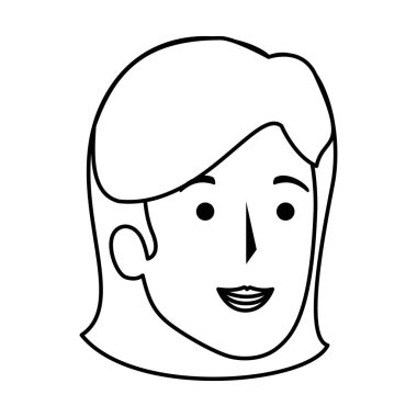güzel bir kadın baş avatar karakter