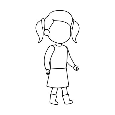 Güzel küçük kız karakter