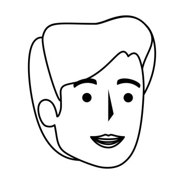 genç adam baş avatar karakter