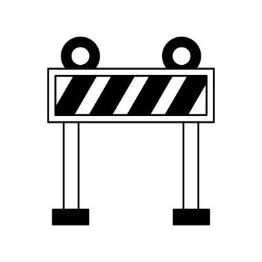 çit ışıklar inşaat simgesi