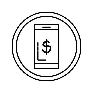 Doları sembolü ile Smartphone