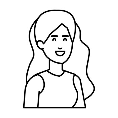 güzel ve genç kadın karakter