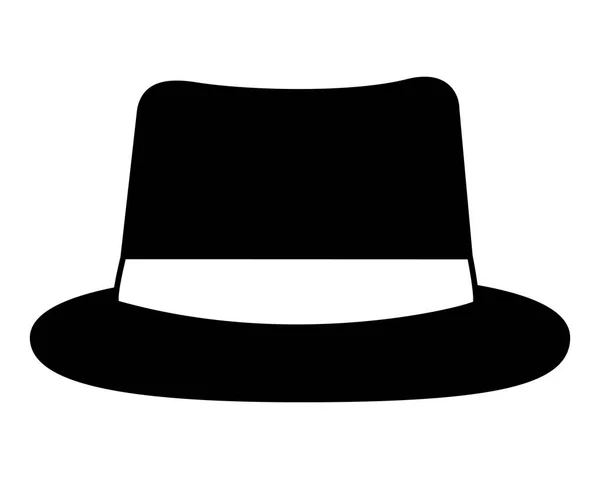 Elegante alta top chapéu masculino — Vetor de Stock