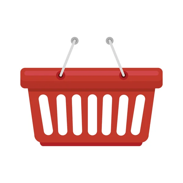 Cesta de la compra icono aislado — Vector de stock