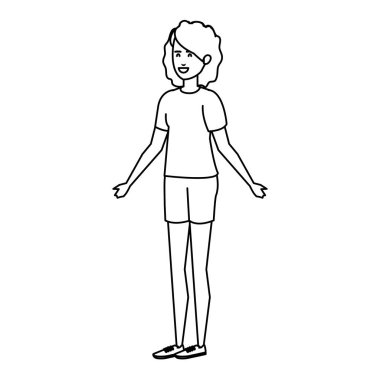 güzel ve genç kadın karakter