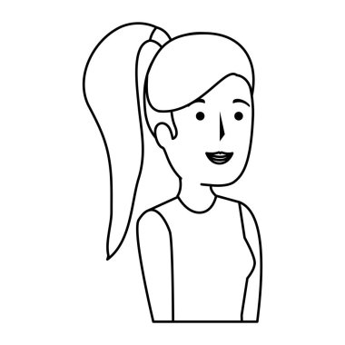 güzel ve genç kadın karakter