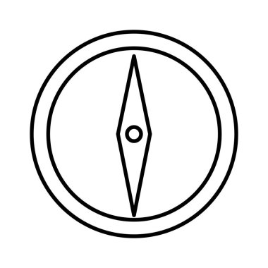 pusula rehberlik izole simgesi