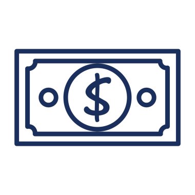 faturaları dolar izole simgesi