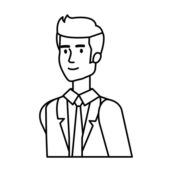 Mladý podnikatel avatar postava — Stockový vektor