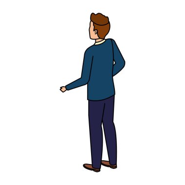 zarif işadamı arka avatar karakter