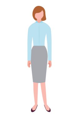 iş kadını ayakta karakter