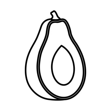 taze avokado sebze simgesi