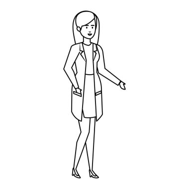 Profesyonel kadın doktor karakter